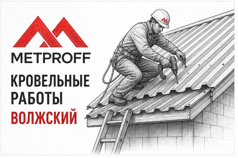 Кровельные работы в Волжском: монтаж кровли со склада 18Б, филиал в Волгограде на 1Г