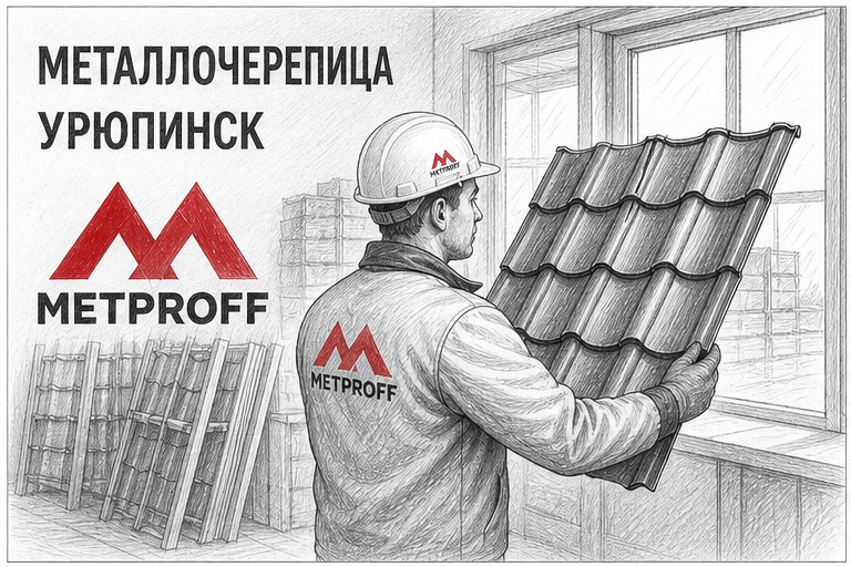 Купить металлочерепицу в Урюпинске: ряд, офис и склад Метпрофф