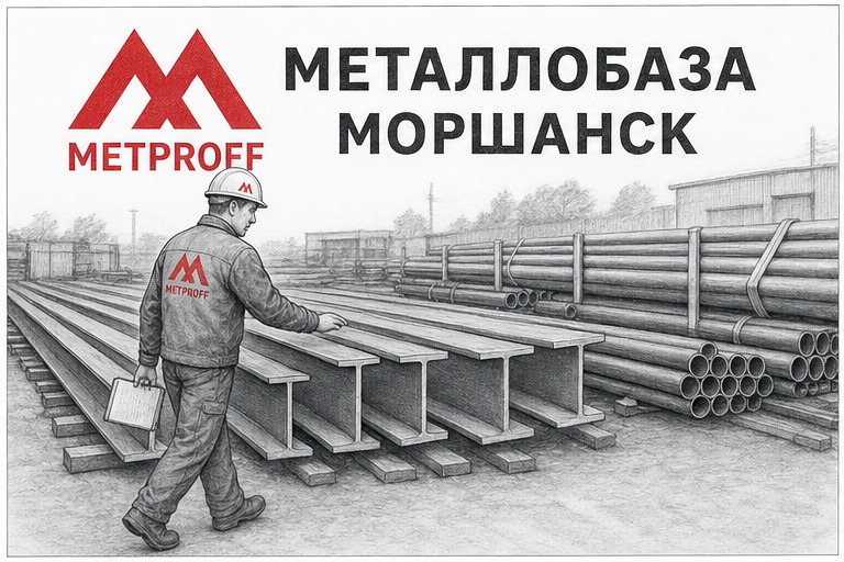 Металлобаза в Моршанске: труба и прокат с базы, офис Покровского 9 и склад 18Б