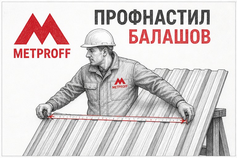 Купить профнастил в Балашове: лист, офис и склад Метпрофф