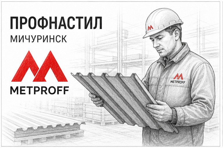 Купить профнастил в Мичуринске: лист, офис и склад Метпрофф