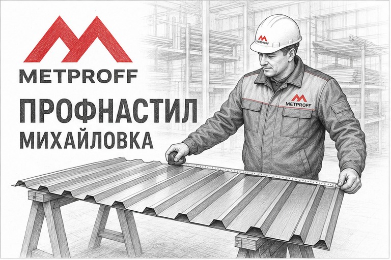 Купить профнастил в Михайловке: лист, офис и склад Метпрофф