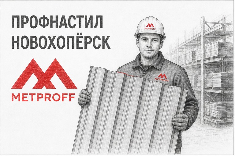 Купить профнастил в Новохопёрске: лист, офис и склад Метпрофф