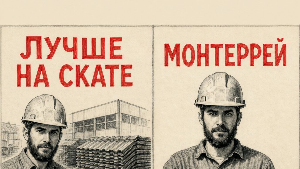Иллюстрация: выбор металлочерепицы по скату, не по картинке