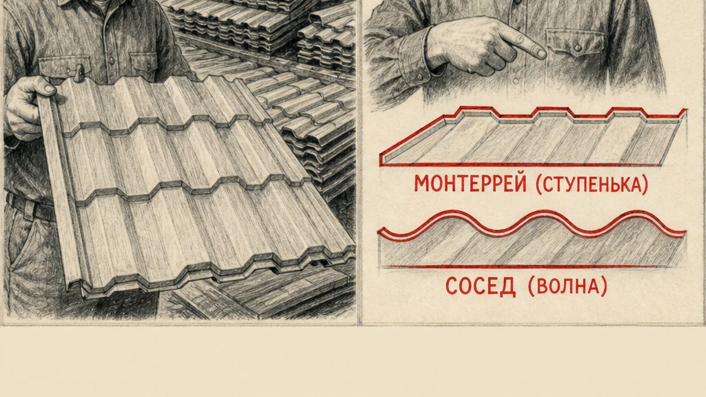 Сталь 0,45–0,50 мм ГОСТ и цинк на срезе металлочерепицы