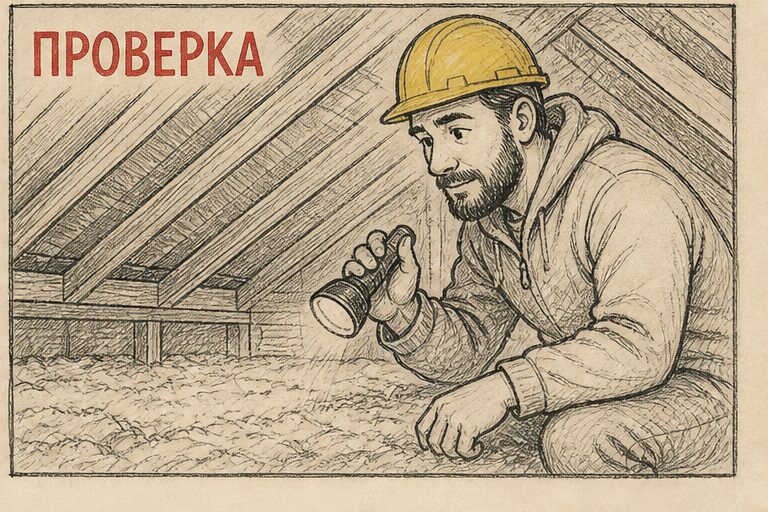 Иллюстрация: конденсат под металлом на кровле