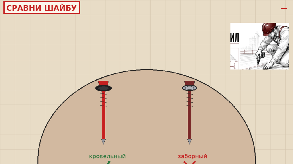 Кровельный саморез с EPDM против заборного с пресс-шайбой