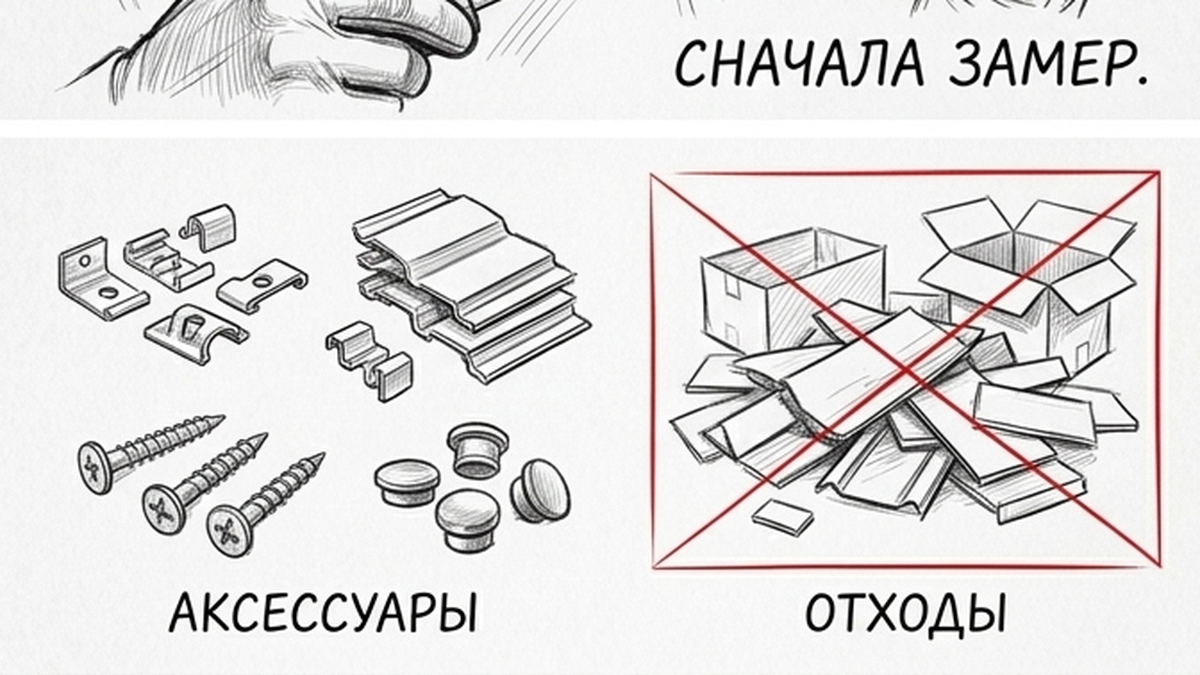 Доборы и отходы — почему м² мало