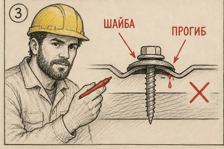 Перетянутая шайба и течь на листе