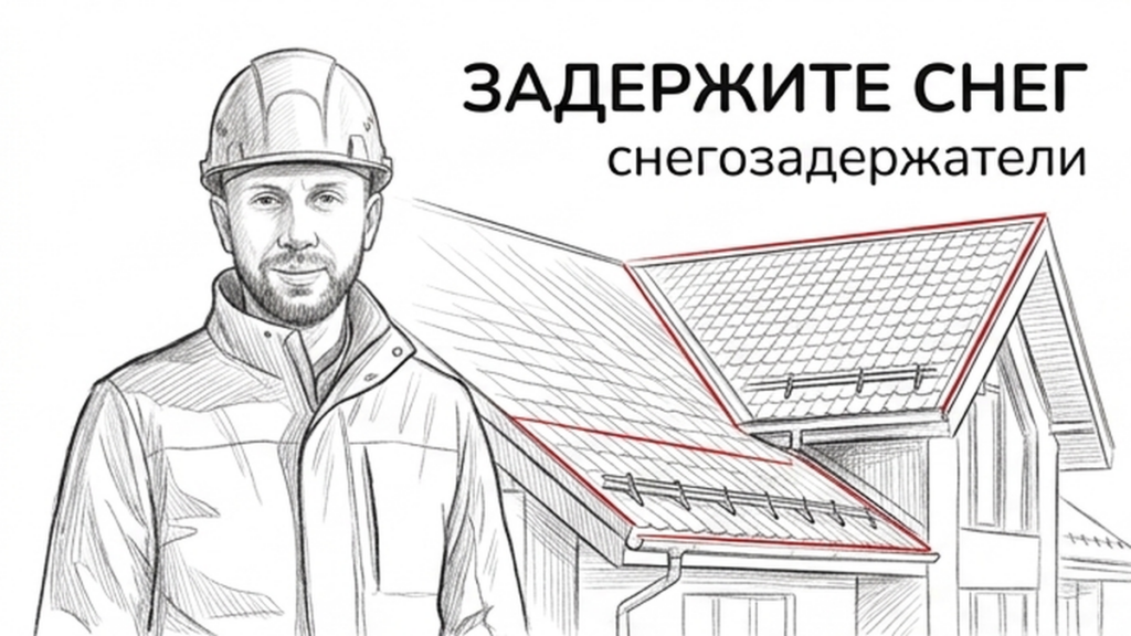 Снегозадержатели на металлочерепице — держи снег