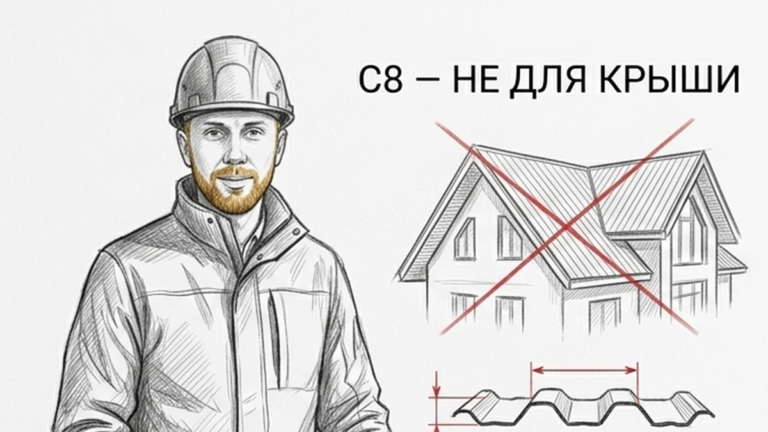 С8 — не для крыши. Виды профнастила — Метпрофф
