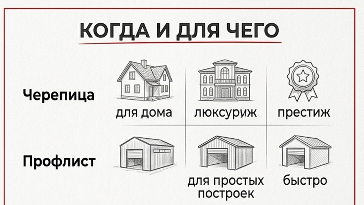 Когда черепица, когда профлист