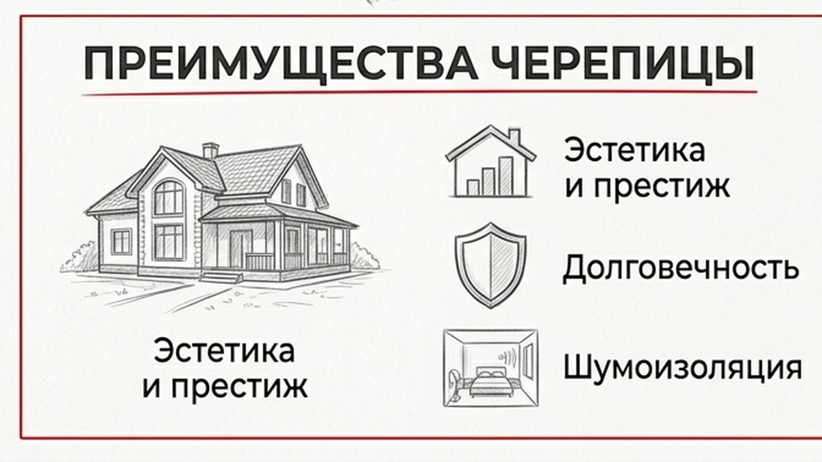 Плюсы металлочерепицы