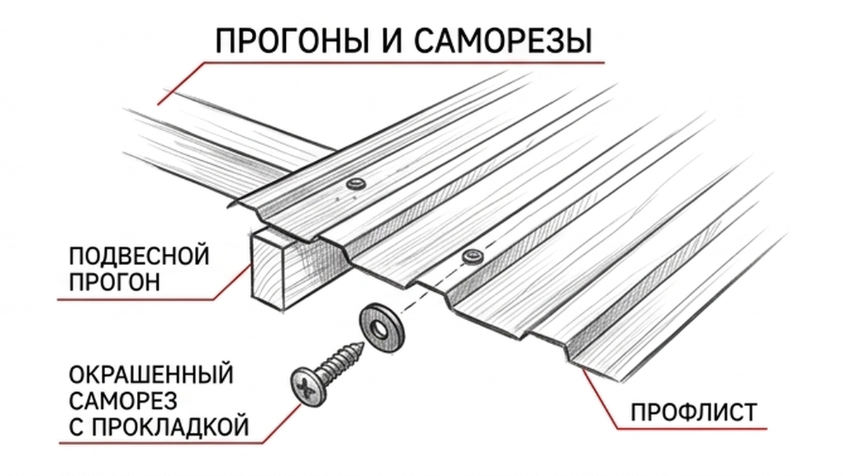 Лаги и саморезы